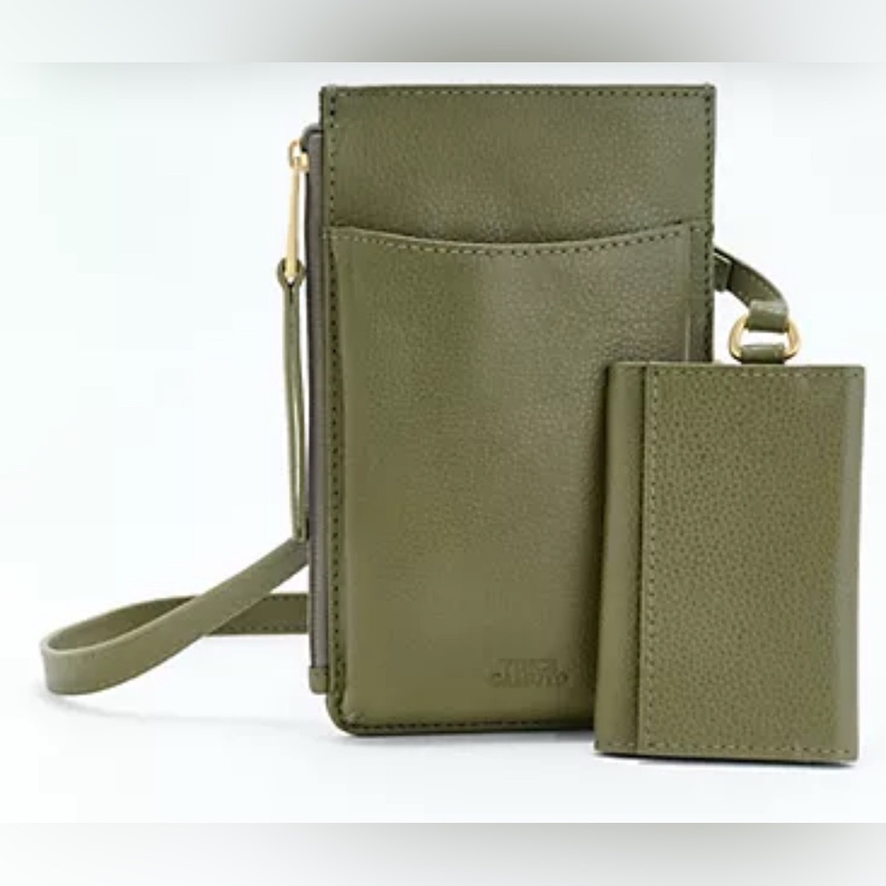 New Vince Camuto Small Leather Crossbody Bag Purse Apolo detachable wallet